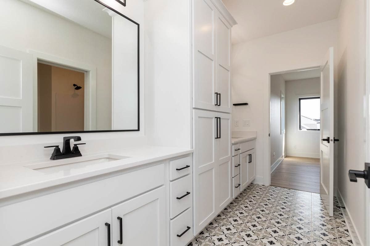 Plan 890145AH: Modern House Plan with Main Level Master, Two-Story Great Room, 3-Car Garage - Image #28 - Modern