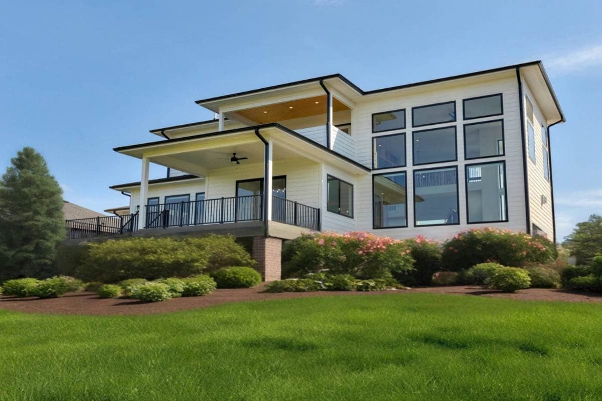 Plan 890145AH: Modern House Plan with Main Level Master, Two-Story Great Room, 3-Car Garage - Image #34 - Modern