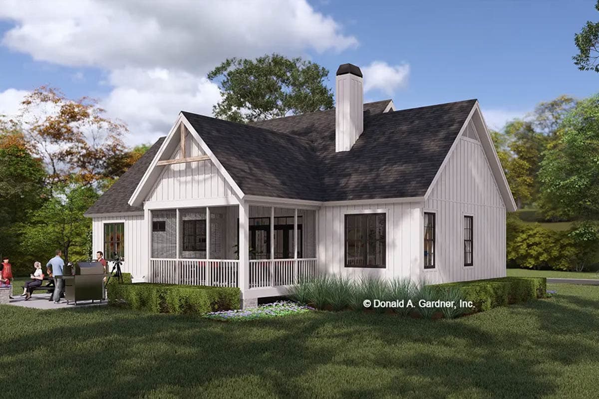 Plan 444438GDN: New American House Plan with Split Bedrooms and Optional Bonus - Image #7 - Craftsman, Farmhouse, Modern Farmhouse, New American