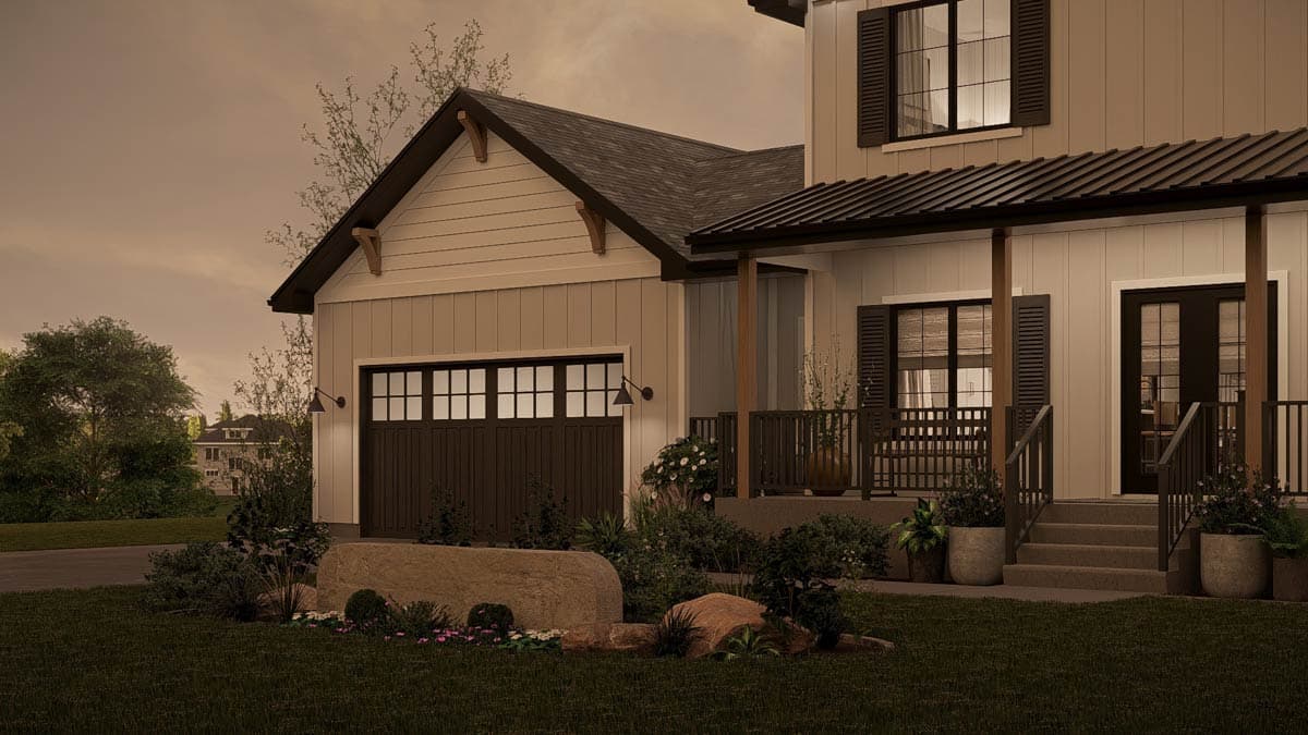 Plan 623558DJ: Charming Farmhouse House Plan with Upstairs Laundry and Butler's Pantry - Image #9 - Farmhouse