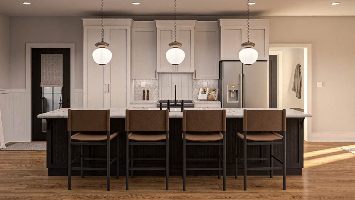 Plan 623558DJ: Charming Farmhouse House Plan with Upstairs Laundry and Butler's Pantry - Image #11 - Farmhouse