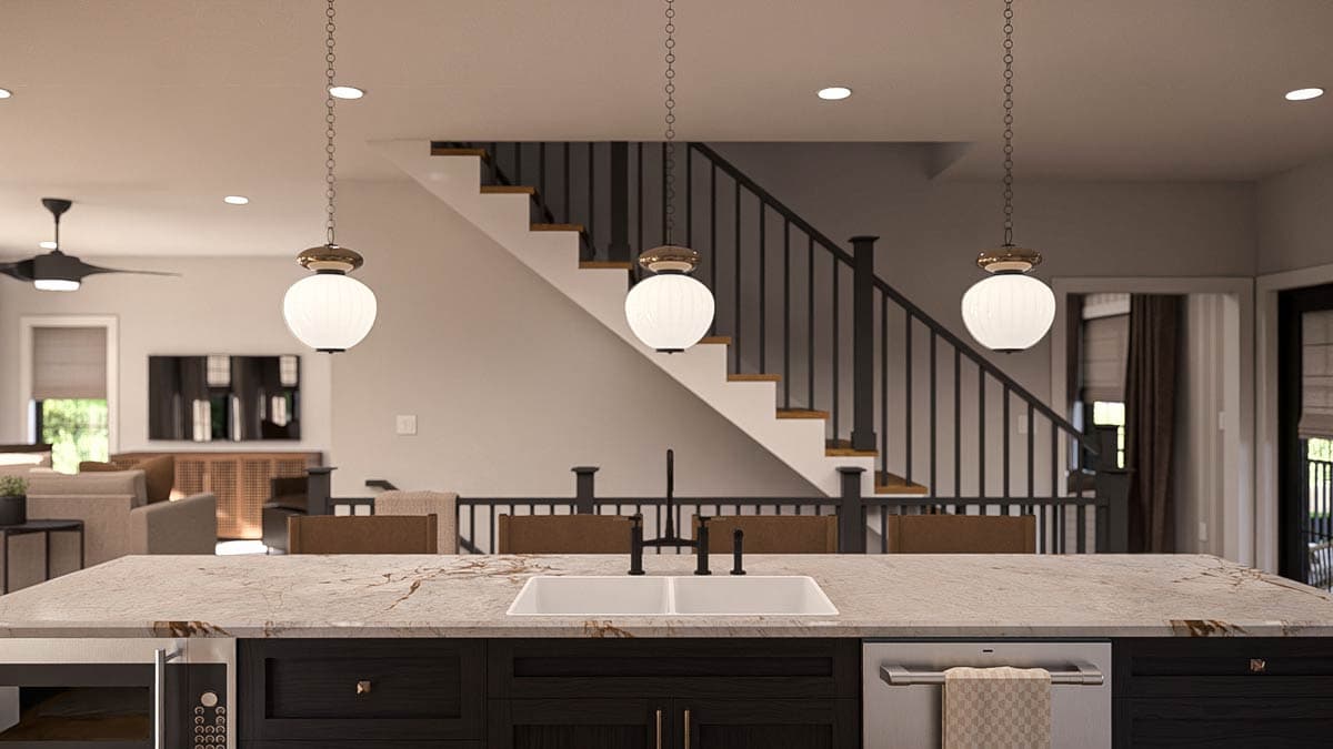Plan 623558DJ: Charming Farmhouse House Plan with Upstairs Laundry and Butler's Pantry - Image #14 - Farmhouse