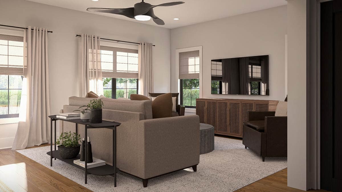 Plan 623558DJ: Charming Farmhouse House Plan with Upstairs Laundry and Butler's Pantry - Image #15 - Farmhouse