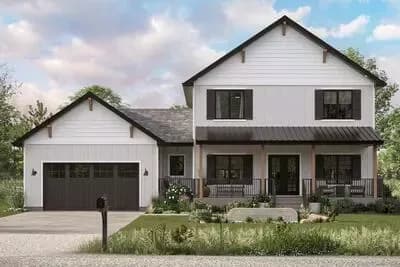 Charming Farmhouse House Plan with Upstairs Laundry and Butler's Pantry