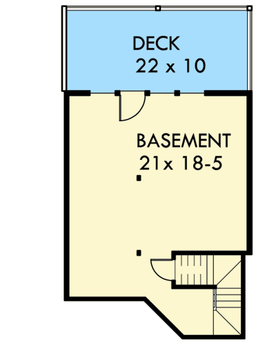 Plan 38010LB: Duplex House Plan with Walkout Basement - Floor Plan - Basement