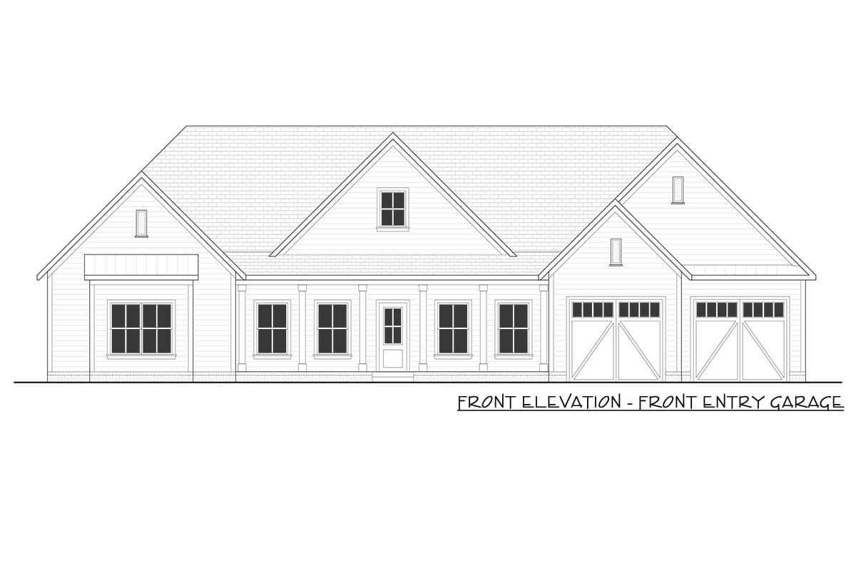 Plan 810052RBT: Modern Farmhouse Plan with Two Master Suites and Covered Porch - Image #7 - Country, Modern Farmhouse, New American