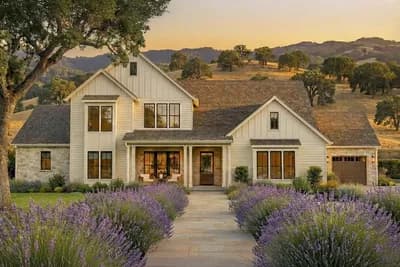 Transitional 4-Bedroom House Plan with Vaulted Great Room and Gourmet Pantry