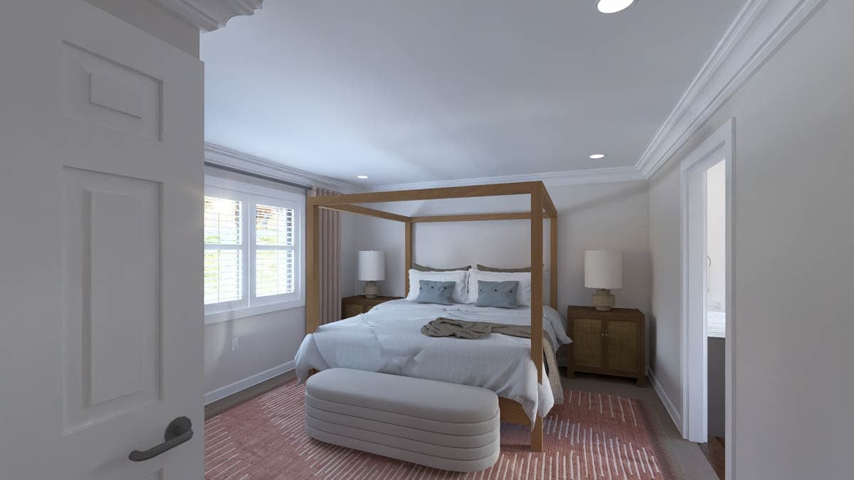 Plan 61665UT: Traditional 4-Bed House Plan with Attached Apartment and Upstairs Master Suite - Image #16 - Traditional
