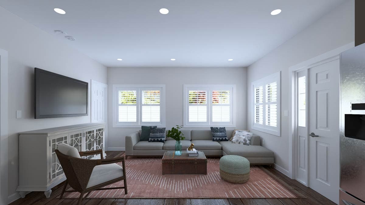 Plan 61665UT: Traditional 4-Bed House Plan with Attached Apartment and Upstairs Master Suite - Image #18 - Traditional