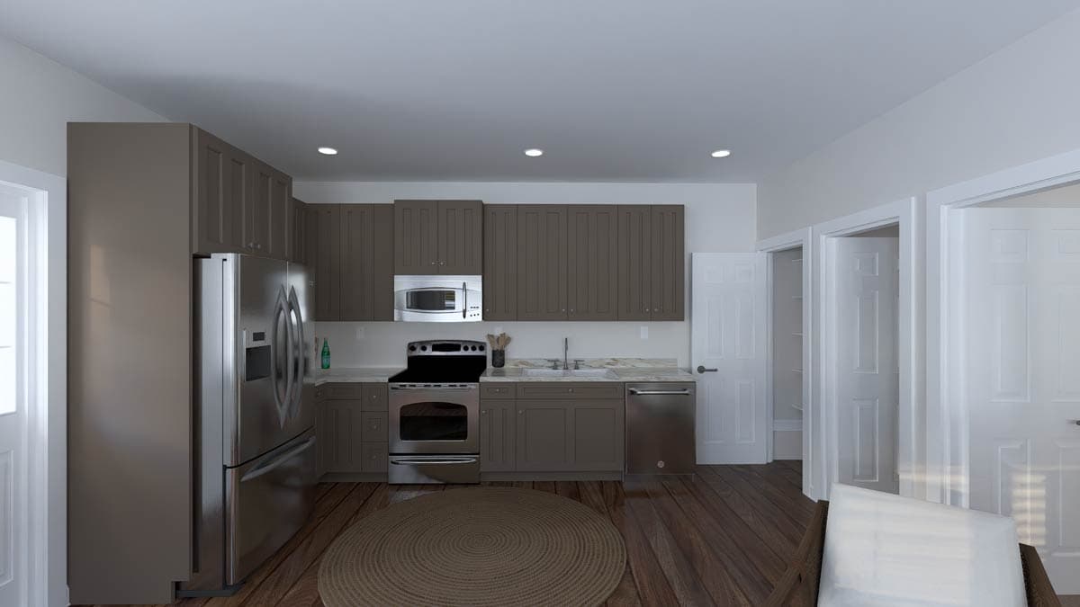 Plan 61665UT: Traditional 4-Bed House Plan with Attached Apartment and Upstairs Master Suite - Image #19 - Traditional