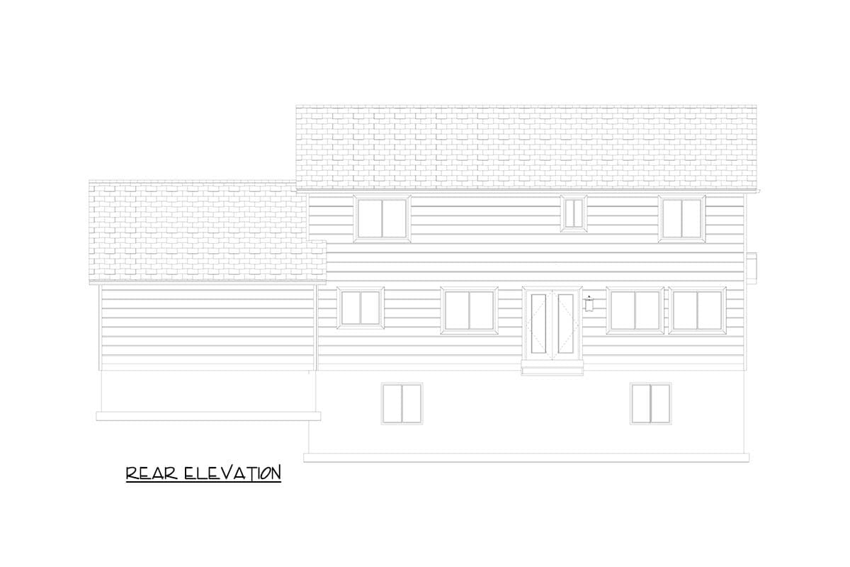 Plan 61665UT: Traditional 4-Bed House Plan with Attached Apartment and Upstairs Master Suite - Image #27 - Traditional