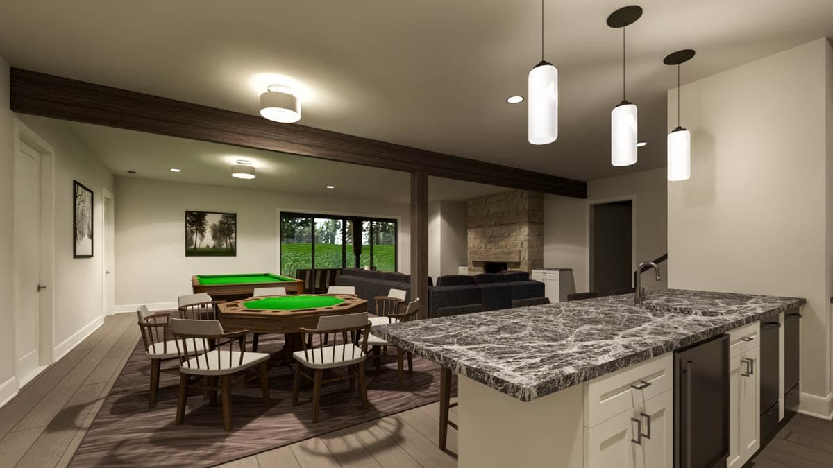 Plan 64554SC: Expansive 5-Bed European Plan with Entertainers Dream Walkout Lower Level - Image #16 - European, Northwest, Transitional