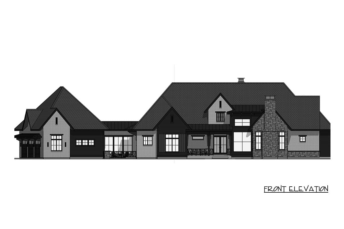 Plan 64554SC: Expansive 5-Bed European Plan with Entertainers Dream Walkout Lower Level - Image #23 - European, Northwest, Transitional