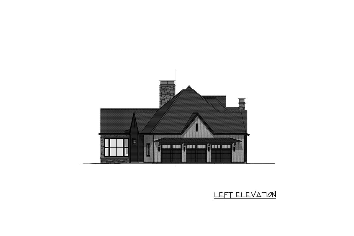 Plan 64554SC: Expansive 5-Bed European Plan with Entertainers Dream Walkout Lower Level - Image #22 - European, Northwest, Transitional