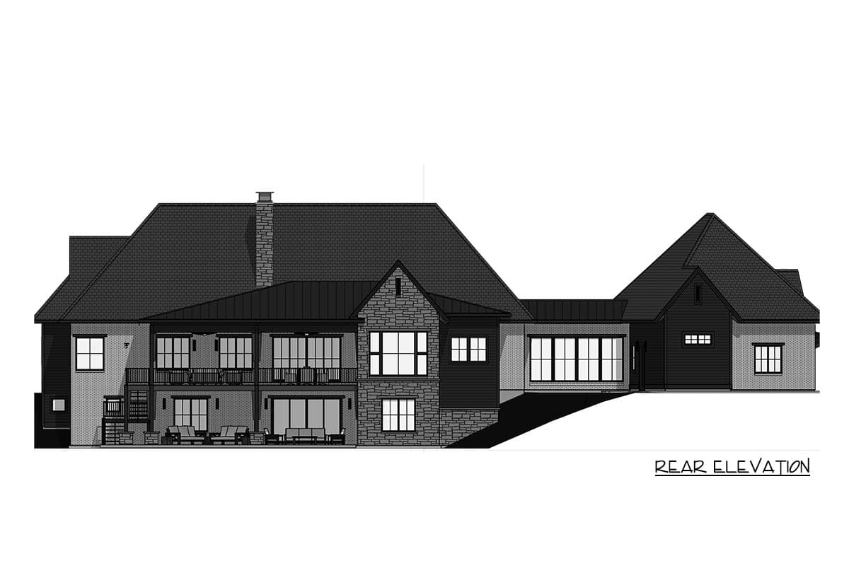 Plan 64554SC: Expansive 5-Bed European Plan with Entertainers Dream Walkout Lower Level - Image #24 - European, Northwest, Transitional