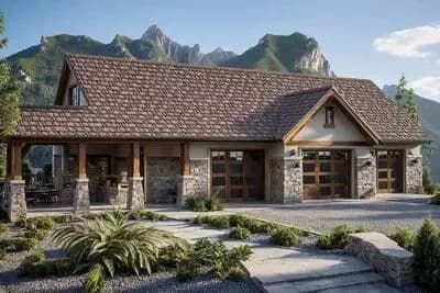 Spacious 3-Car Detached Garage with Storage and Breezeway