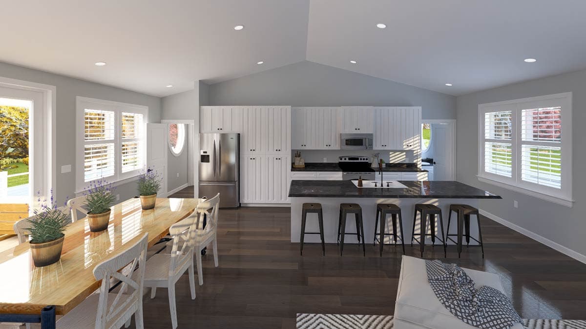 Plan 61666UT: Carriage House Plan with 4-Car Garage and Wrap-Around Porch - Image #8 - Carriage