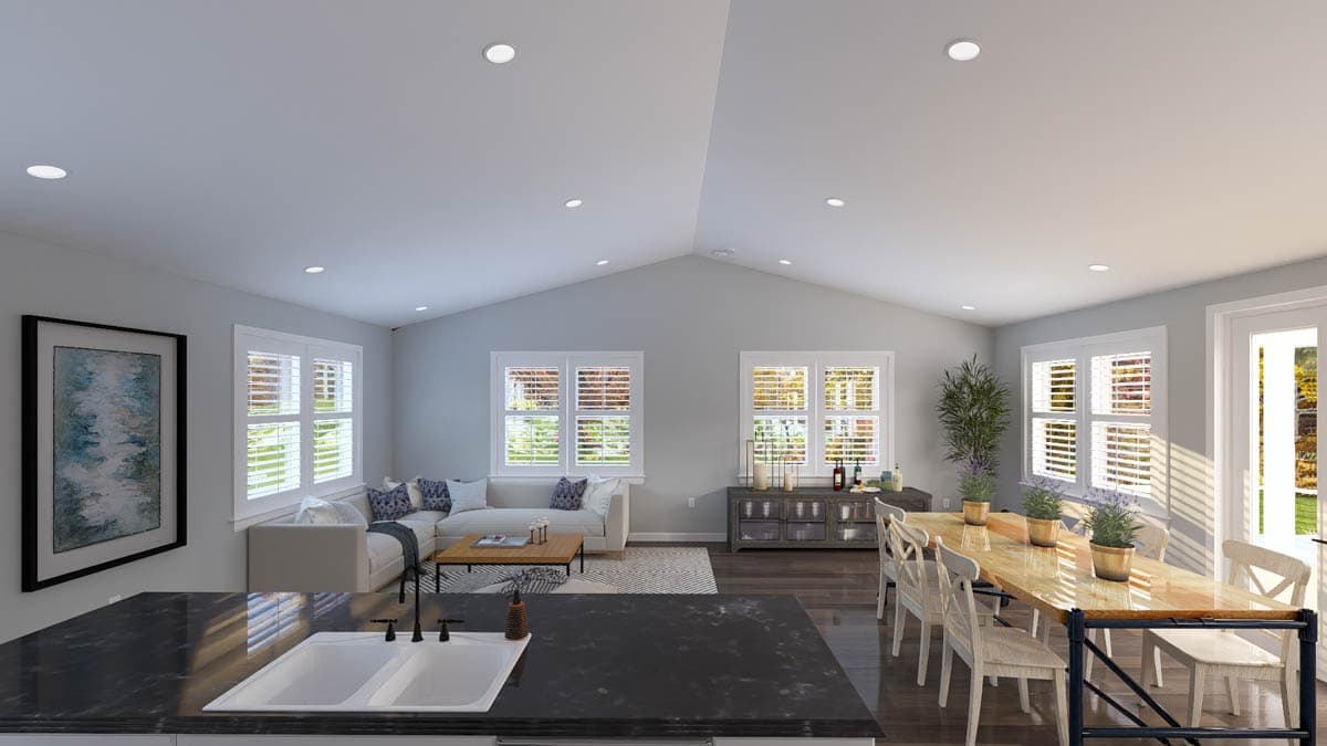 Plan 61666UT: Carriage House Plan with 4-Car Garage and Wrap-Around Porch - Image #10 - Carriage