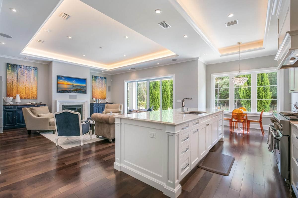 Plan 95316RW: Elegant Modern European House Plan with Outdoor Kitchen and First Floor Master - Image #9 - European