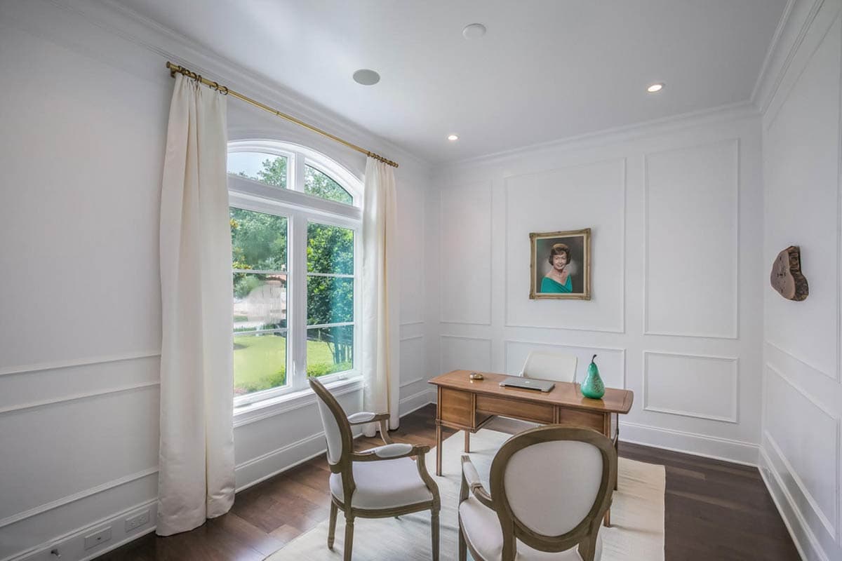 Plan 95316RW: Elegant Modern European House Plan with Outdoor Kitchen and First Floor Master - Image #18 - European