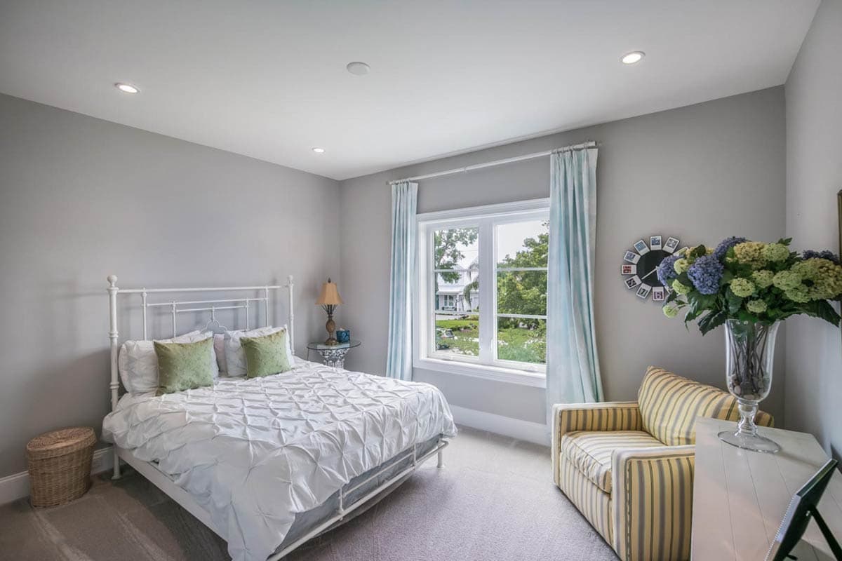 Plan 95316RW: Elegant Modern European House Plan with Outdoor Kitchen and First Floor Master - Image #17 - European