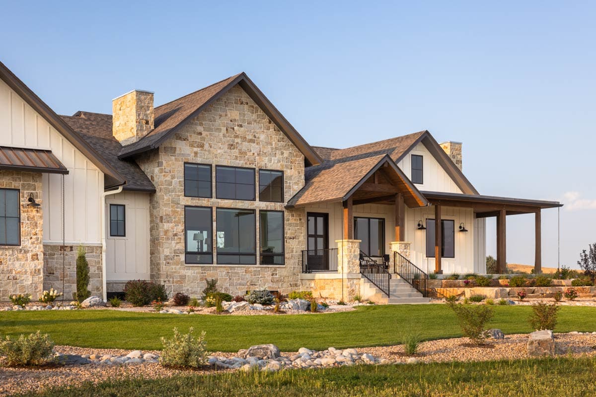 Plan 95323RW: Hill Country Modern House Plan with 4-Car Garage and Main-Level Master - Image #5 - Hill Country, Modern, Mountain