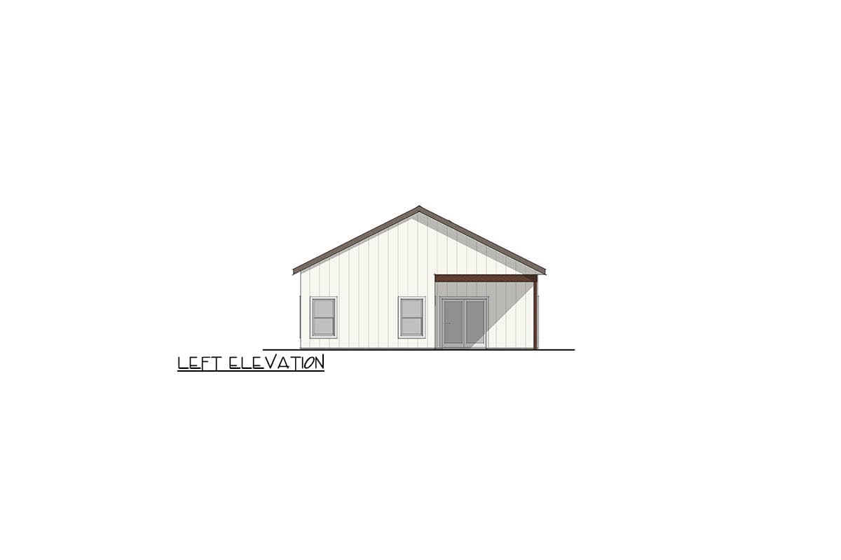 Plan 405049FDC: Modern Barndominium House Plan with Breezeway and Split Bedrooms - Image #5 - Barndominium
