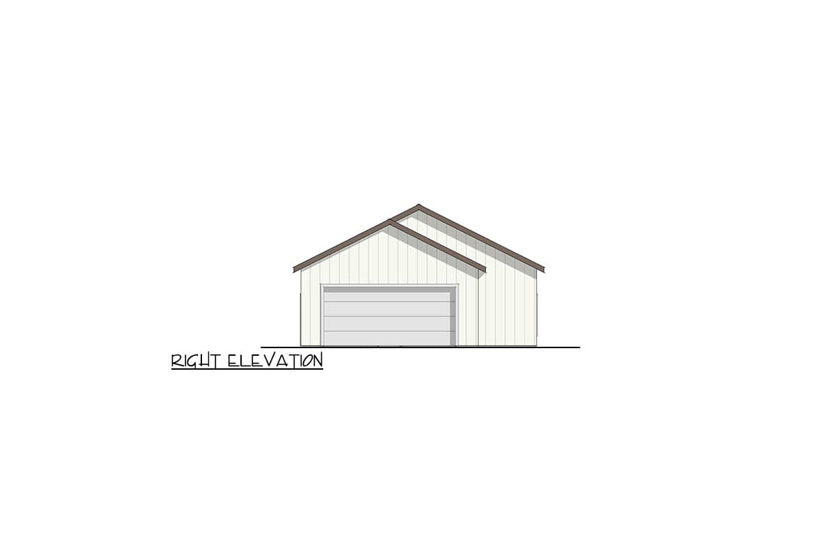 Plan 405049FDC: Modern Barndominium House Plan with Breezeway and Split Bedrooms - Image #7 - Barndominium