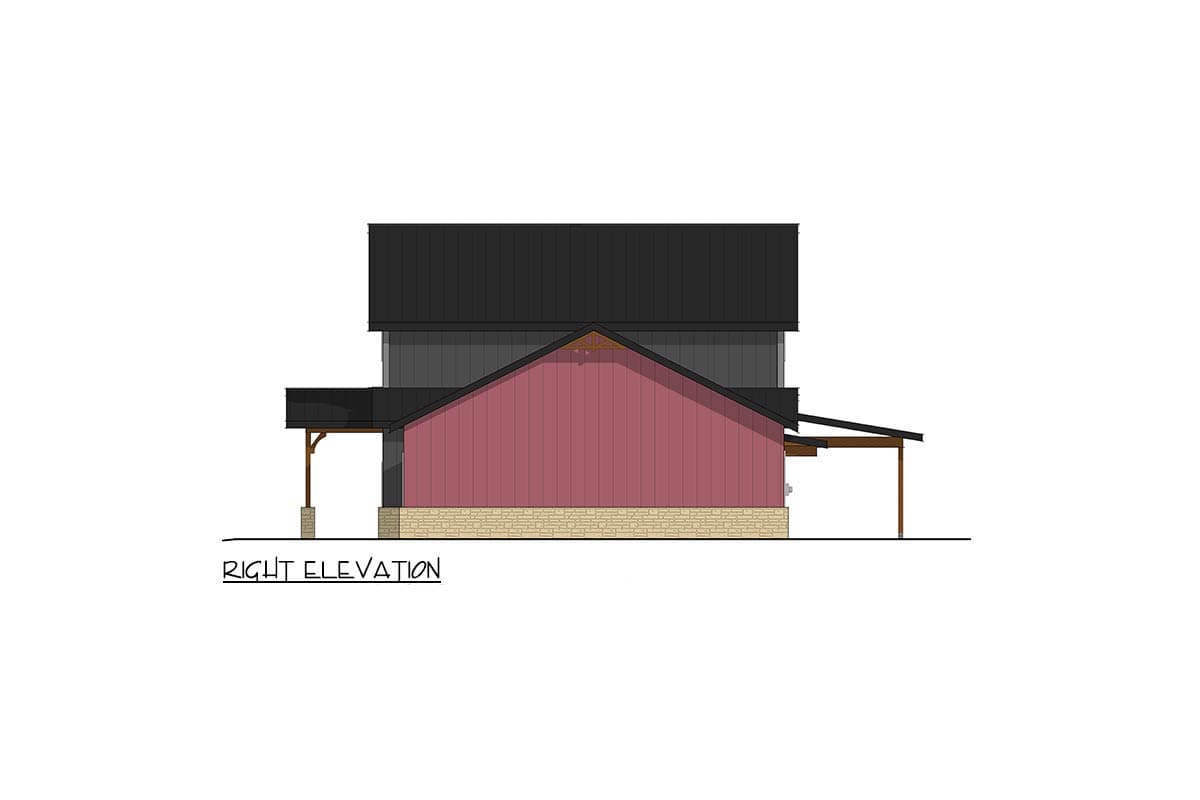 Plan 405053FDC: Vaulted Living Farmhouse House Plan with Loft and 3 Car Garage - Image #5 - Farmhouse