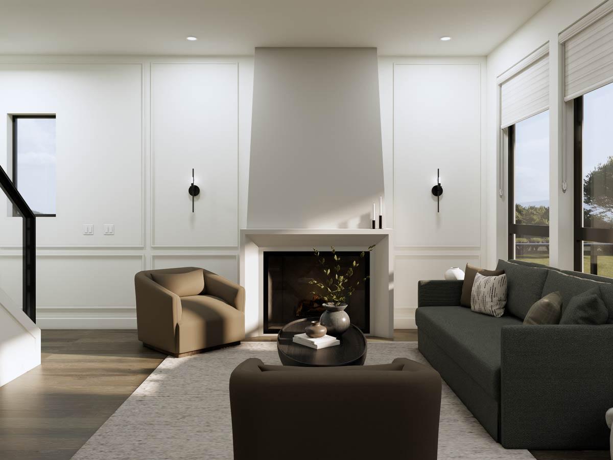 Plan 270120AF: Modern New American House Plan: 4-5 Beds Open Living and Office - Image #13 - New American