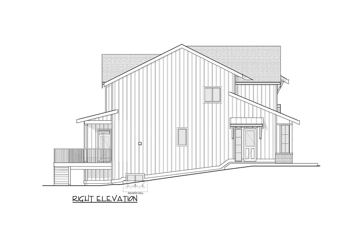 Plan 270120AF: Modern New American House Plan: 4-5 Beds Open Living and Office - Image #22 - New American