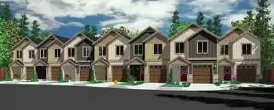 Seven Plex House Plan with Open Living Area