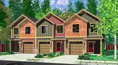 Craftsman Triplex with Townhouse Potential