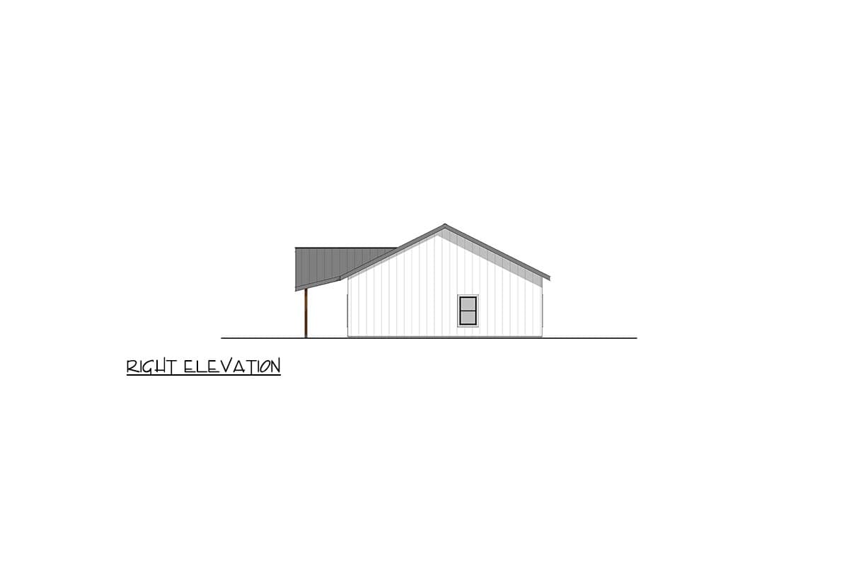 Plan 405059FDC: Sleek Modern Barndominium House Plan with Open Concept Living - Image #7 - Barndominium