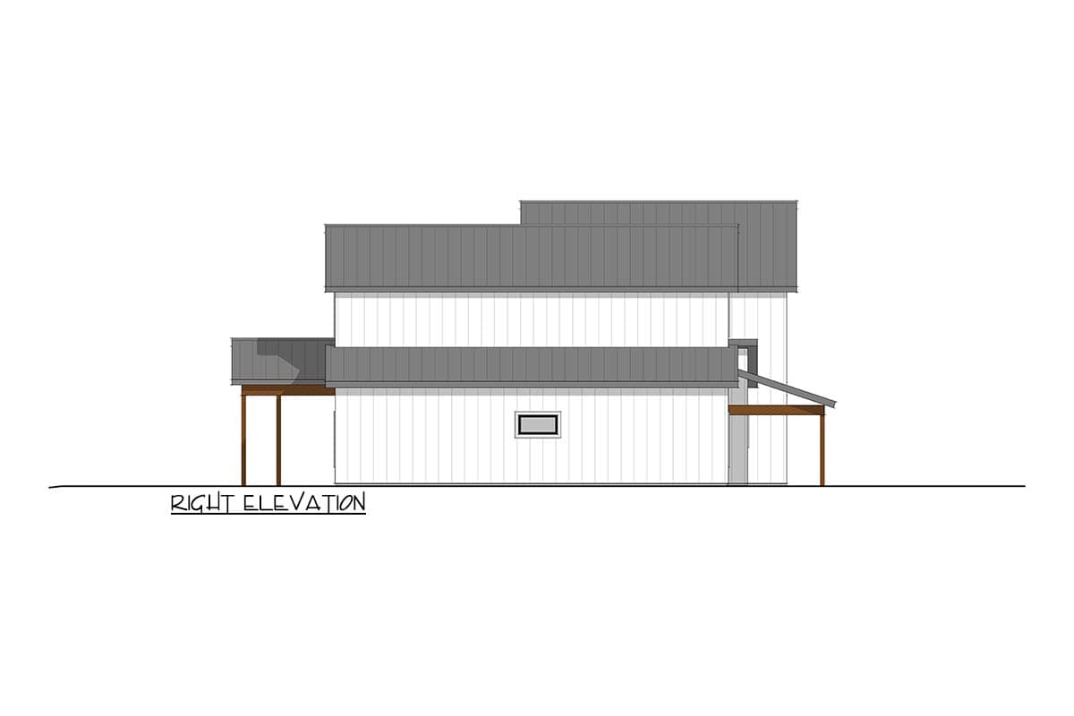 Plan 405065FDC: 2502 Sq Ft Barndominium House Plan with Split Bedrooms and Vaulted Ceilings - Image #5 - Barndominium, Country