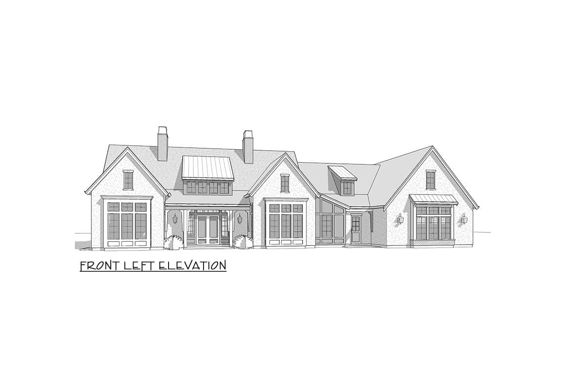 Plan 270121AF: Spacious Transitional Ranch House Plan with Vaulted Ceilings and 3-Car Garage - Image #27 - Ranch, Transitional