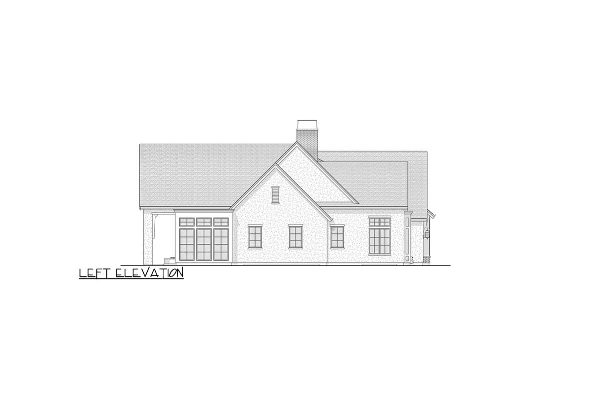 Plan 270121AF: Spacious Transitional Ranch House Plan with Vaulted Ceilings and 3-Car Garage - Image #23 - Ranch, Transitional