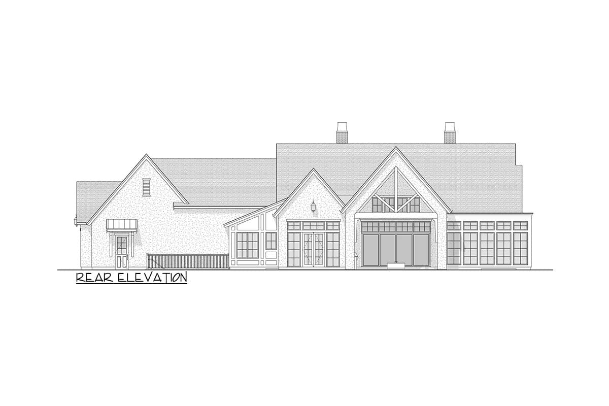 Plan 270121AF: Spacious Transitional Ranch House Plan with Vaulted Ceilings and 3-Car Garage - Image #24 - Ranch, Transitional