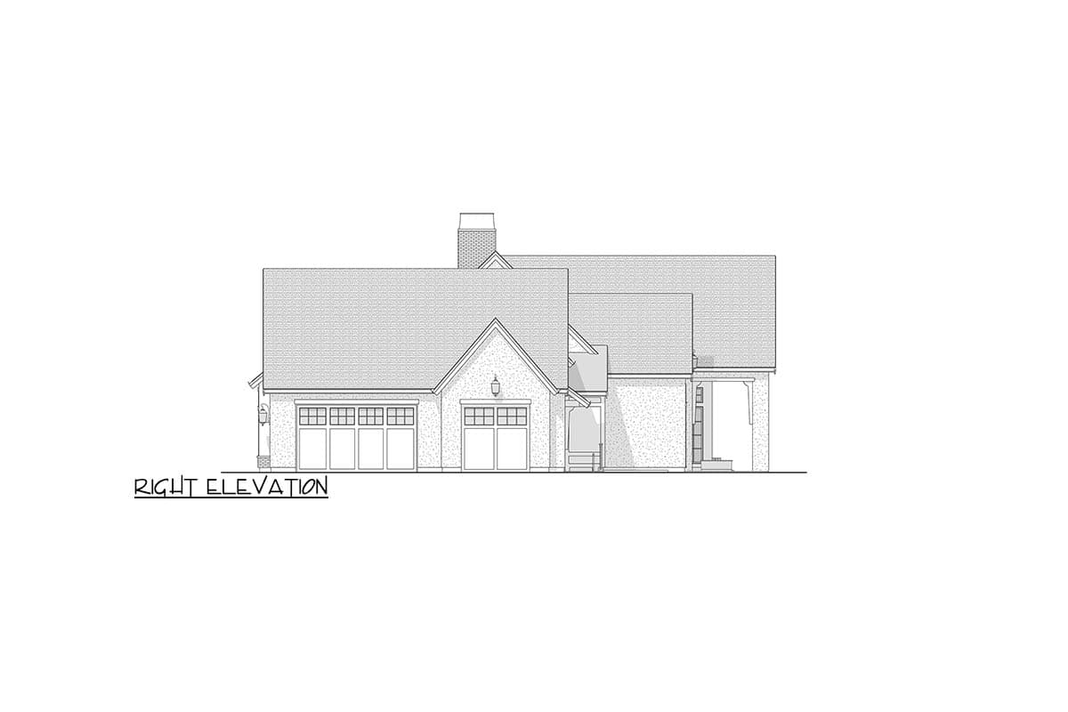 Plan 270121AF: Spacious Transitional Ranch House Plan with Vaulted Ceilings and 3-Car Garage - Image #25 - Ranch, Transitional
