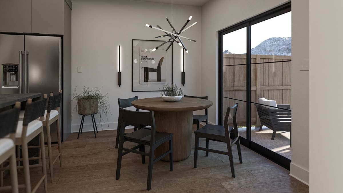 Plan 623560DJ: Modern 3-Bedroom Townhouse Quadplex Plan with Home Office and Upstairs Master - Image #16 - Contemporary, Modern