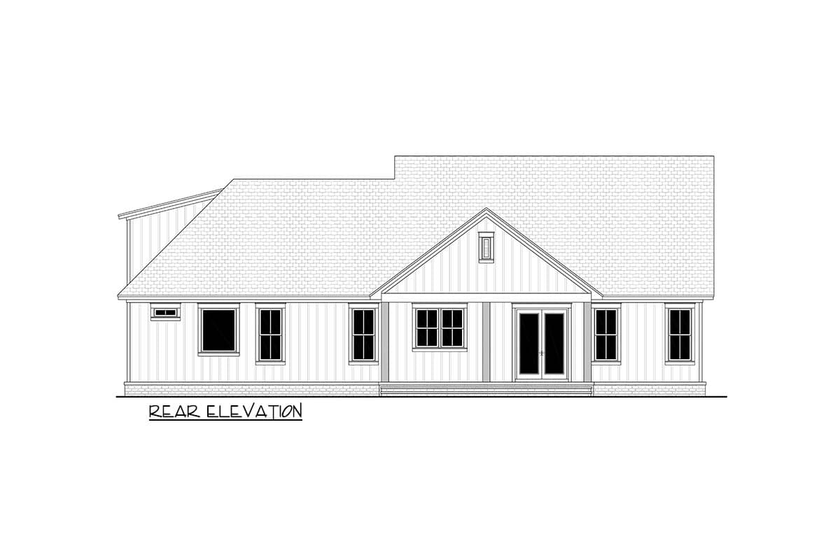 Plan 52016HZ: Modern Farmhouse House Plan with Split Beds and Optional Bonus - Image #6 - Country, Modern Farmhouse, Traditional