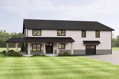 Spacious Barndominium with Workshop and Wraparound Porch