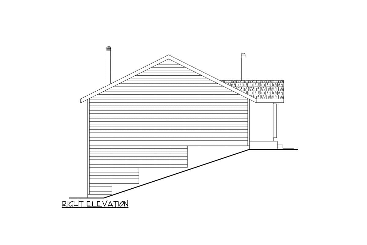 Plan 720152DA: Traditional 2-Bed House Plan with 1200 Sq Ft Workshop Garage - Image #5 - Traditional