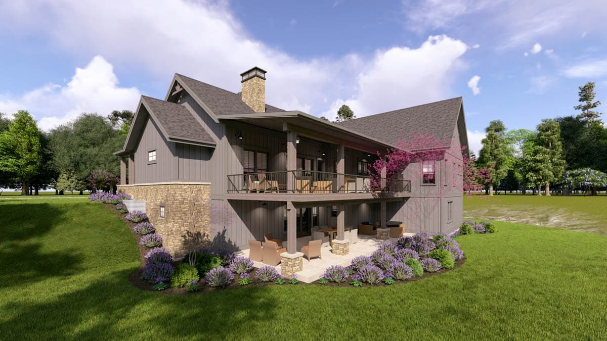 Plan 64559SC: Modern House Plan with Grand Porches, First-Floor Master, and Entertainment Lower Level - Image #7 - Modern, Mountain, Ranch