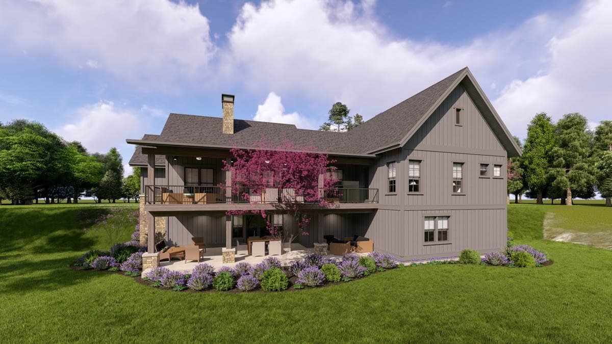 Plan 64559SC: Modern House Plan with Grand Porches, First-Floor Master, and Entertainment Lower Level - Image #8 - Modern, Mountain, Ranch
