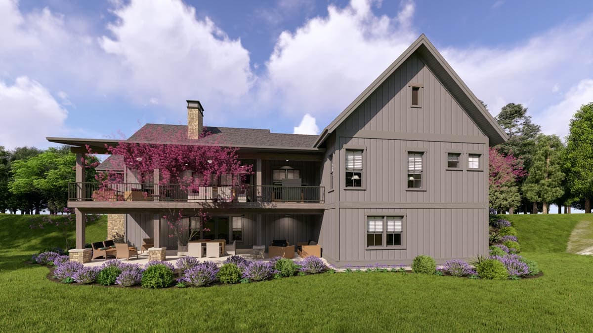 Plan 64559SC: Modern House Plan with Grand Porches, First-Floor Master, and Entertainment Lower Level - Image #9 - Modern, Mountain, Ranch