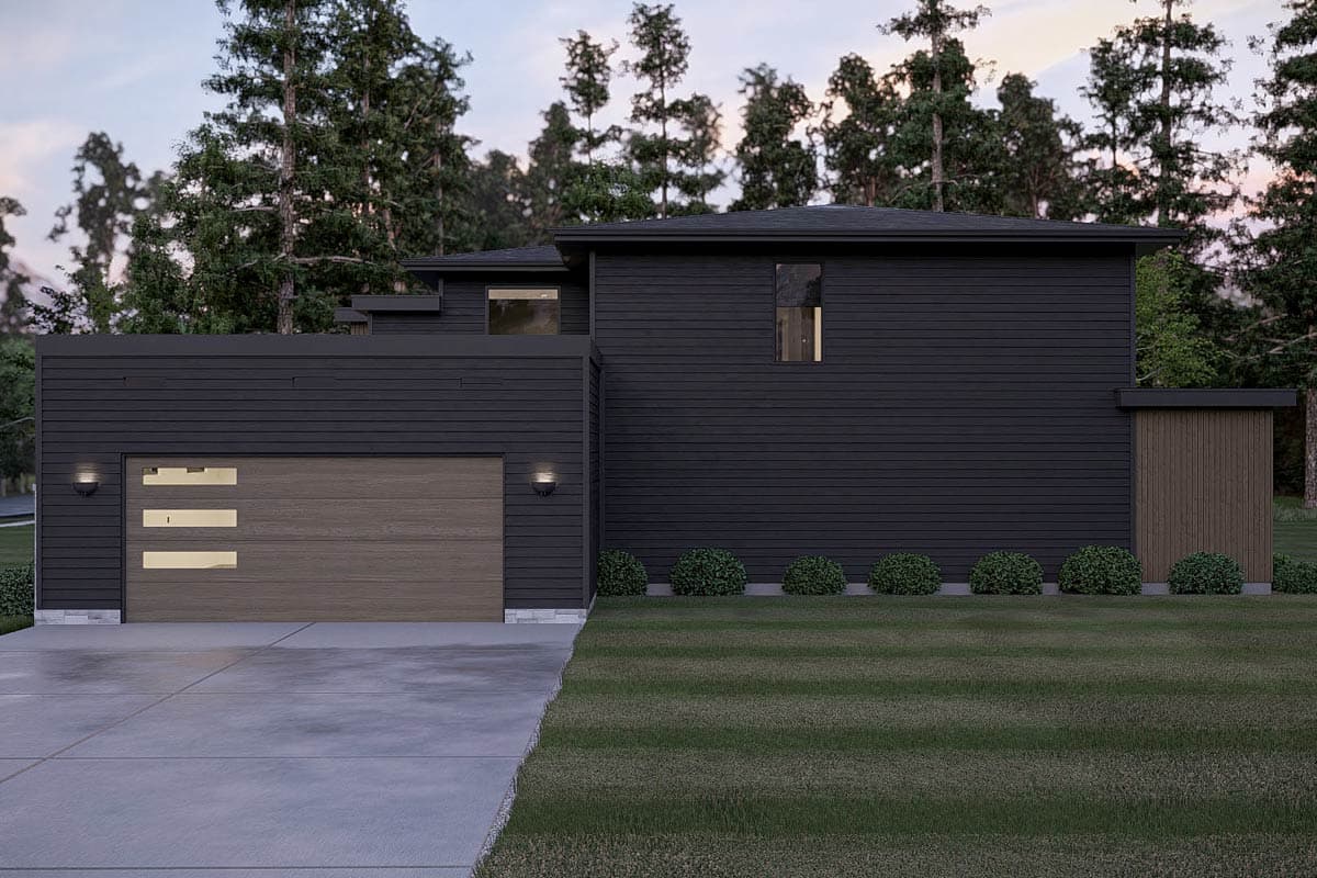 Plan 623562DJ: Modern 4-Bedroom House Plan with Main Level Master and Loft - Image #7 - Contemporary, Modern