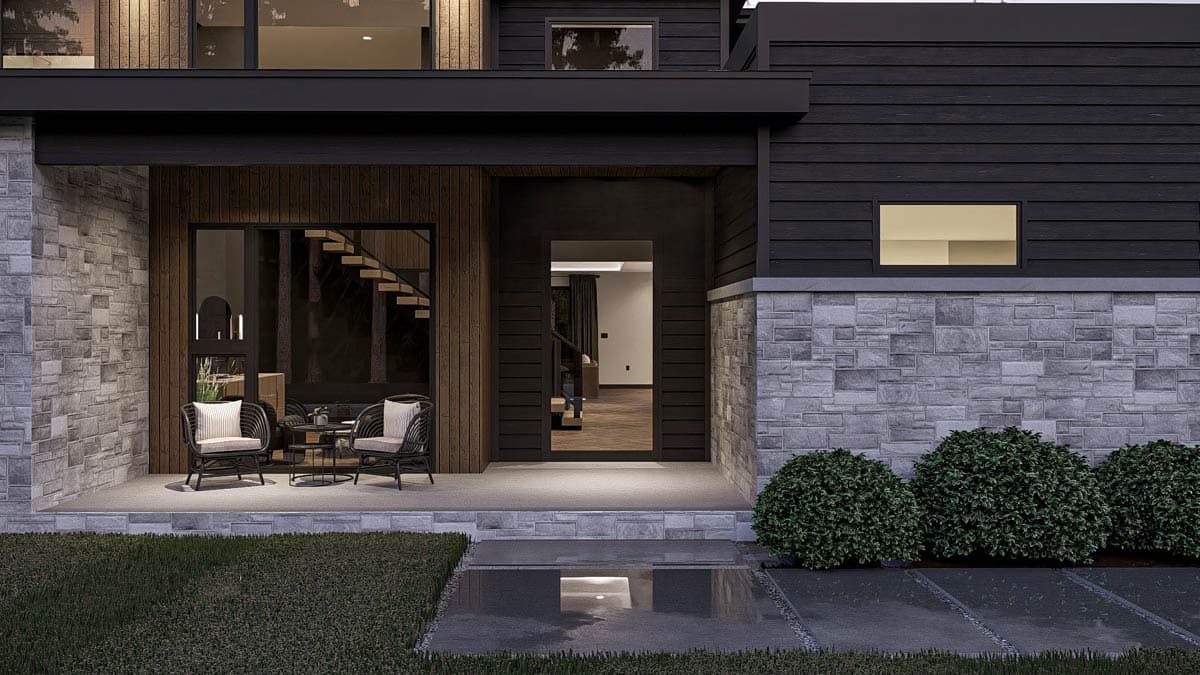 Plan 623562DJ: Modern 4-Bedroom House Plan with Main Level Master and Loft - Image #8 - Contemporary, Modern