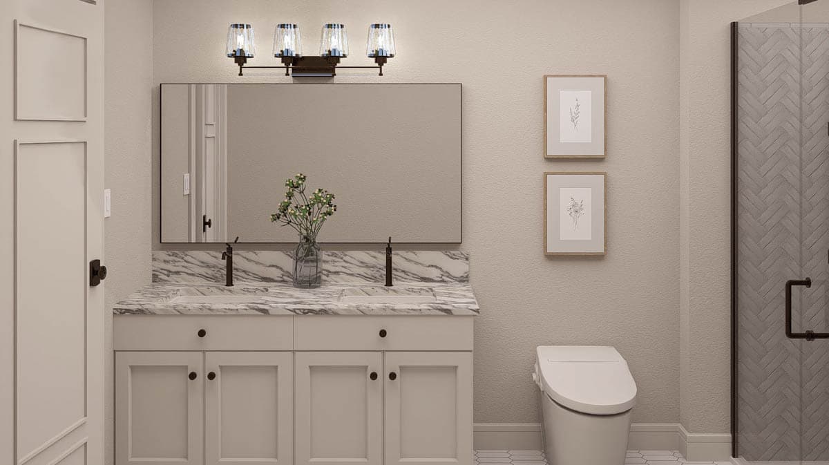 Plan 623563DJ: Traditional 4-Bed House Plan with Upstairs Master Suite - Image #14 - Traditional