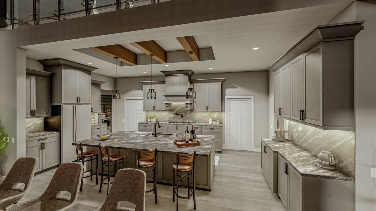 Plan 405070FDC: Modern Barndominium House Plan with 7 Beds, 3-Car Garage and Wrap-Around Porch - Image #11 - Barndominium